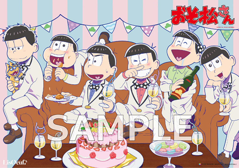 アニメイト特典　イラストカード「おそ松さん」